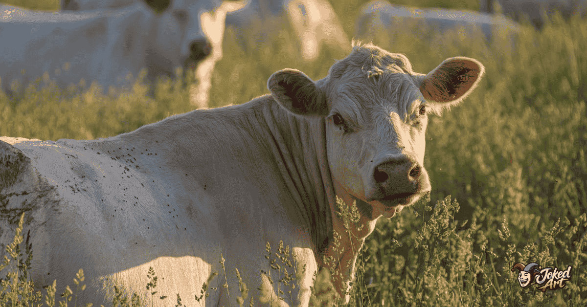 Herd of cows in pasture representing large cow puns collection section