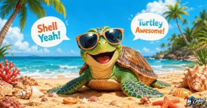 1000+ Turtle Puns featuring funny shell jokes, cute turtle captions, memes, one-liners, and original turtle humor