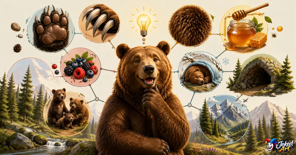 bear-traits-pun-wordplay.jpg Bear traits such as paws, fur, honey and hibernation inspire bear wordplay