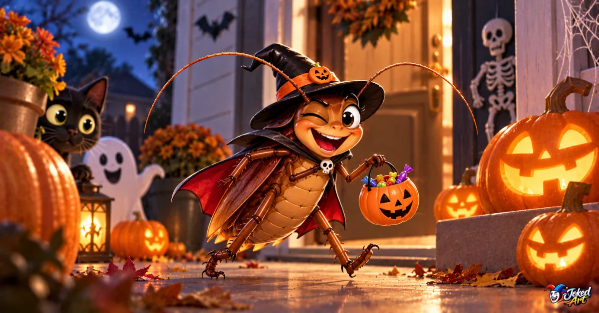 Funny Halloween cockroach puns